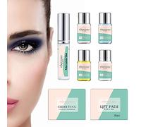 Kit permanente de pestañas,Kit de rizador de pestañas profesional - Herramienta de elevación de pestañas Set de estilo de elevación de pestañas Haga que sus ojos sean más grandes Dura casi 90 Jingan