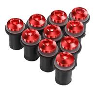 Kit Pernos Carenado Compatible Con Suzuki Para GSXR 600 650 1000 1300 750 10 PCS Para M5 Parabrisas Deflectores De Viento Pernos(Red)