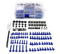 Kit Pernos Carenado Compatible Con XJR FJR 1300 1200 FZR 1000 Para TMAX530 Para TMAX500 2012 2013 2014 2015 Tornillo Carenado Motocicleta Para Perno Tornillo De Parabrisas(Blue)