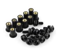 Kit Pernos Carenado Compatible Con Yamaha Para YZF1000 Para Thunderace YZF1000R 1996-2003 Carenado Para Kit Pernos Terminal De Batería Parabrisas Casco Surtido(Black)