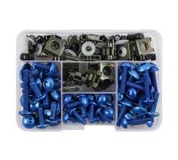 Kit Pernos De Tuercas Motocicleta 177 Tornillos para Carenado para Ducati Scrambler 800 para Monster 696 937 821 Multistrada 1200S V4S Desert X Kit De Tornillos, Tuercas Y Pernos.(Azul)