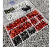 Kit Pernos De Tuercas Motocicleta Tornillos para Carenado De para Aprilia Tuono V4 R APRC 1100 RR-Factory 660 Concept SX 50 SRV850 SR MAX300 Tornillos, Tuercas, Clips(Rojo)