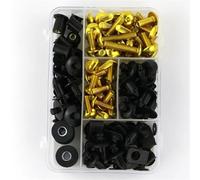 Kit Pernos De Tuercas Motocicleta Tornillos para Carenado para Suzuki GSXR1000 GSXR125 GSXR250 GSXR300 GSXR600 GSXR750 GSXR1100 Hayabusa GSX1300R Pernos Tornillos Tuercas Clips(Oro)