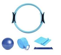 Kit Pilates,Juego de 5 Piezas,aro Pilates Mujer,Pelota Pequeña de Pilates,Aro de Pilates,Kit de Pilates para Ejercicio en Casa,Cintas Elásticas musculación