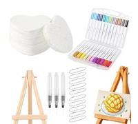 Kit Pintura Textura Espuma Mágica, Pintura Mágica Hinchada, Dibujo 3D Papel Pinturas Hinchado Con Bolígrafo Y Lápiz Agua, Kit Papel Pinturas Arte Espuma Dieds Hechos Mano, Para Suministros Arte