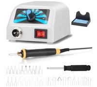 Kit Pirograbador de Madera 60W, 30 Puntas Reemplazables,Temperatura Ajustable de 100 °C a 800 °C,Pirografo para Madera para Principiantes y Aficionados a la Pirograbación