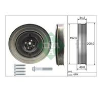 Kit Poleas Cigüeñal Schaeffler Ina 544 0504 20 para Volvo