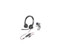 Kit Poly Studio P5 con Blackwire 3325 (Plantronics) - Cámara de videoconferencia HD de 1080p - Kit de cámara web profesional y auricular con audio estéreo con cable USB-A