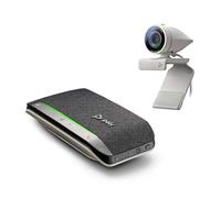 Kit Poly Studio P5 con Poly Sync 20+ (Plantronics) - Cámara de videoconferencia HD de 1080p - Kit de cámara web profesional y altavoz manos libres inteligente inalámbrico Bluetooth