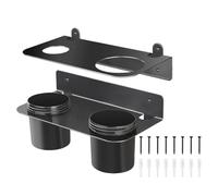 Kit Portaembudos,Soporte De Pared Metal Para Garaje Con Tazas De Extraíbles - Rack Almacenamiento Portaembudos | Para Refrigerante Motor Coche Remolque Aditivo Filtro Válvula Derrame Drenaje