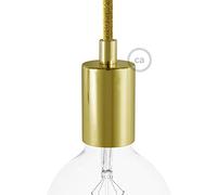 Kit portalámparas cilíndrico de metal E27 - Cilíndrico, Latón