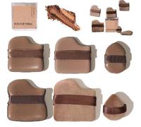 Kit portátil de esponjas de maquillaje: miniesponjas for una cobertura completa y una disimulación detallada. Incluye varios tipos de esponjas(2Box(12pcs))