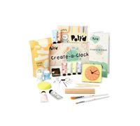 Kit Pott'd Crea-un-Reloj para Principiantes Adultos - Crea Tu Propio Reloj de Pared y Escritorio con Arcilla de Secado al Aire, Herramientas, Pinturas Acrílicas y Baterías