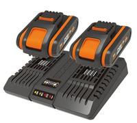 Kit Power 20+20 WORX 2 Baterías 2.0 Ah + N 1 Cargador DUAL Estándar