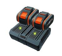Kit Power 20+20 WORX Con 2 Baterías De 4.0 Ah + Cargador DUAL STANDARD