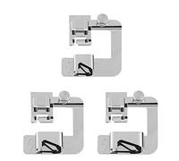 Kit Prensatelas,3 Piezas Pie Prensatelas de 4/8 6/8 8/8 Pulgadas Máquina de Coser con Dobladillo Estrecho Rollo Estrecho Pies Prensatelas para Máquinas de Coser Multifunción Domésticas