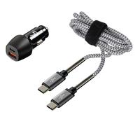 Kit profesional 2 en 1 tipo C - PD/QC 3.0 - 18 W - 12/24 V