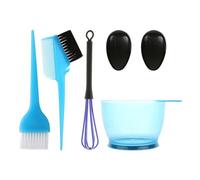 Kit profesional de 5 piezas para teñir el cabello, cepillos de doble cara y aplicador de orejeras para un fácil y limpio juego de brochas para teñir el cabello