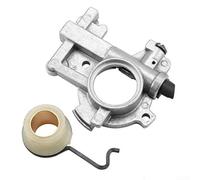 Kit profesional de bomba de aceite de motosierra, piezas de repuesto de montaje de engranaje helicoidal de resorte de metal, compatible con 066 MS650 MS660
