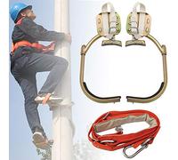 Kit profesional de equipo de escalada de árboles, picos antideslizantes y cinturón de seguridad para electricistas, cazadores y arboristas, herramientas de escalada duraderas para mantenimiento de