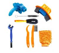 Kit profesional de limpieza de bicicletas, Mountain & Road para mantenimiento de bicicletas con cepillo de cadena, cepillo de lavado, duradero y fácil de usar para el cuidado del ciclismo al aire