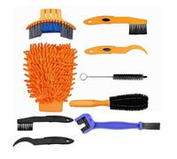Kit profesional de limpieza de bicicletas, Mountain & Road para mantenimiento de bicicletas con cepillo de cadena, cepillo de lavado, duradero y fácil de usar para el cuidado de ciclismo al aire libre