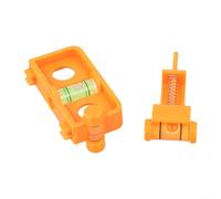 Kit profesional de nivel de cuerda de arco para arcos de caza, herramienta de precisión mejorada para puntos de corte y ajuste de calibre de extremidades, plástico ABS, amarillo, 28 x 67 mm (naranja)