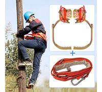 Kit profesional de picos para trepar árboles con engranaje de acero inoxidable y cinturón para caza, recolección de frutas, cosecha de coco, duradero y fácil de usar