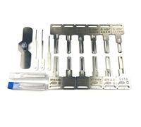 Kit profesional de selección de bloqueo de papel de aluminio, llave maestra de 12 piezas, emparejada con papel de aluminio para elegir, cerraduras de puerta abiertas rápidamente