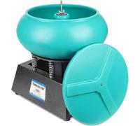 Kit profesional de vaso de roca para pulir joyas y superficies de piezas de trabajo, vaso vibratorio de capacidad de 3.5 L