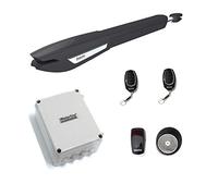 Kit profesional motor para puerta batiente 1 hoja Motorline Jag 400 para automatizar puertas y cancelas batientes de hasta 4 metros y 300kg, motor electromecanico alta fuerza de empuje