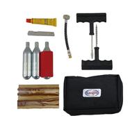KIT PROFESIONAL para REPARAR PINCHAZOS A GAS C02 rueda coche y moto, reparación pinchazos de Neumaticos Tubeless sin camara LICOTA - TOP 1 EN VENTAS