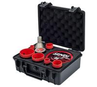 KIT Profesional SENDI EXTREME SET Brocas de Diamante y Disco Ø125 mm | Coronas Ø20-68 mm, Fresa 20-50 mm, Disco Ranurado 50 mm, Maletín Incluido, Para Porcelánico Cerámica Granito Azulejo