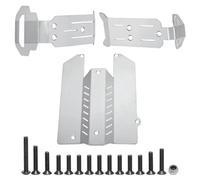 Kit Protección Chasis Placa Deslizamiento Acero Inoxidable para Traxxas para Mini para Maxx 107154-1 para XRT 108076-1 1/16 Piezas Actualización Coche RC Piezas Orugas RC