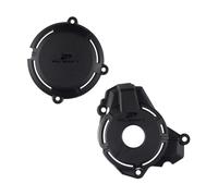 POLISPORT 91587 - Kit de Protección de Tapas de Motor Modelos SHERCO Negro