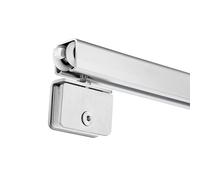 Kit Puerta Corredera Herrajes Puertas Correderas de Vidrio Sin Marco Rieles Puertas Correderas de Aluminio con Ruedas - Montaje en Techo, 1-6.6 m, para Puerta de Granero/Armario(4.6m/15.1ft)