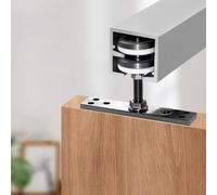 Kit Puerta Corredera Riel Deslizante para Puerta de Madera Plegable, Kit de Herrajes para Riel de Puerta con Bisagra Superior, Mecanismo de Deslizamiento Suave(106inch/269cm)