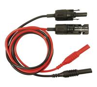Kit puntali [enchufe MC toma MC - Conector 4 mm] 1.00 m Rojo Negro Cliff cih7250