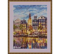 Kit Punto de Cruz Amsterdam al Anochecer