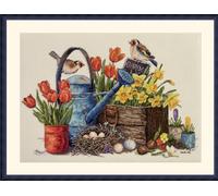 Kit Punto de Cruz El Jardín en Primavera