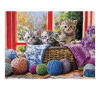 Kit Punto De Cruz Paisaje Con Hilos Y Tela Impresa, Esquemas De Gato E Hilo, Patrones Cuadros Para Hacer En Punto De Cruz, Completo Para Principiantes Y Niños