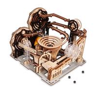Kit Puzzle 3D Adultos de Madera Pista Canicas Elevador Motorizado Doble Espiral Gravedad Armado Manual Rompecabezas Regalo Cumpleaños Navidad Adultos