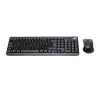 Nilox, Teclado y ratón inalámbrico, tamaño Compacto, ratón 1000 dpi, Teclado USB con diseño Italiano, tecnología inalámbrica 2.4G, Receptor Nano, Plug and Play, Compatible con Windows, Color Negro