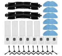 Kit Recambio Cepillo Filtro Mopa para tefal para x-plorer 75(B) | Cepillo para robusto, filtros eficientes, 4 mopas incluidas, 5 para polvo, profunda