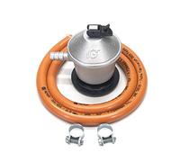 KIT RECAMBIO HOMOLOGADO BUTANO (REGULADOR + MANGUERA FLEXIBLE 1,5M + 2 ABRAZADERAS)