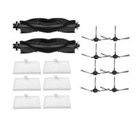 Kit Recambios para aspiradora Robot 13 Piezas Anti-Enredo Kit(18pcs) | 13 piezas, cepillo anti-enredo, 4 laterales, 4 filtros, profunda alfombras