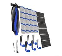 Kit Recambios para aspiradora Robot para ecovacs para deebot T90 Pro para x12 para omni con Cepillo Anti-Enredo y para filtro HEPA Activado para Suelos (A)