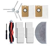 Kit Recambios para lydsto R1 R1A S1 con Cepillos y Filtros Kit | Incluye cepillos laterales, filtro HEPA, paños de fregona, bolsa de para polvo, cepillo , destornillador
