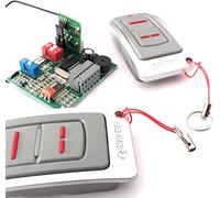 KIT RECEPTOR ENCHUFABLE EN CUADROS ERREKA Y 2 MANDOS ERREKA IRIS 433MHZ, COMPATIBLE CON MANDOS ERREKA LUNA, ERREKA IRIS, ERREKA LIRA, ERREKA ROLLER, ERREKA RESON