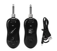 Kit Receptor Transmisor Inalámbrico De Guitarra Negra: Transmisión De Señal De Banda U, Alta Fidelidad, Efectos De Reverberación Y Grabación Interna OTG